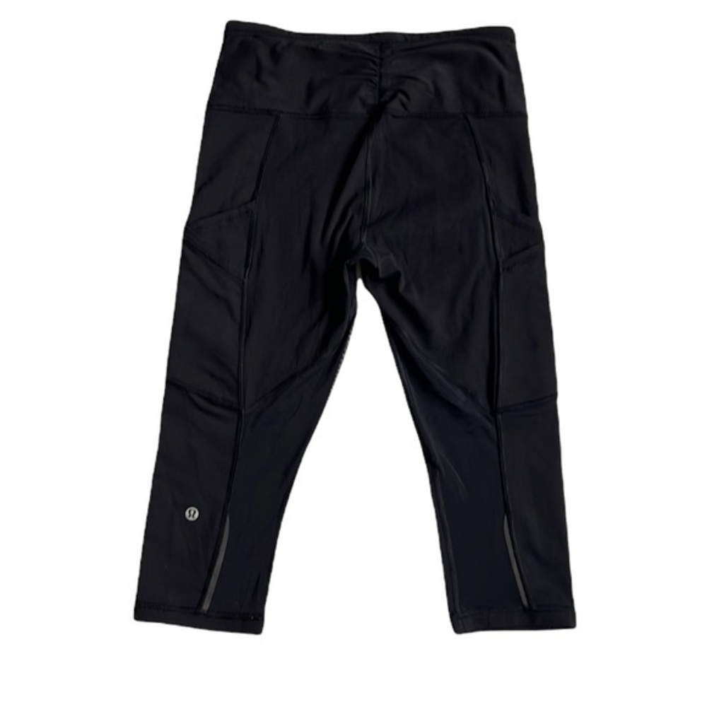 Lululemon Outrun 17" Crop Leggings Black Size 6 - Picture 8 of 13